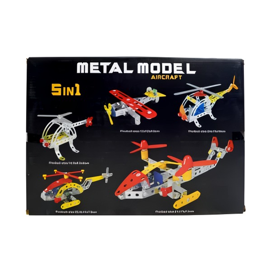 MBO DIY Metal Model Helicopter Construction Kit 125 PCS for Ages 6+