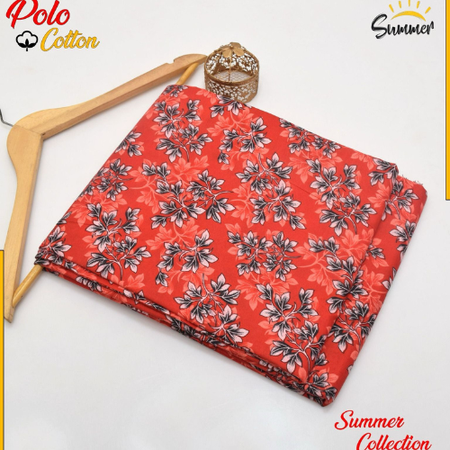 Floral Digital Printed 2-Piece Suit | Micro Polo Cotton | Summer Collection 2025