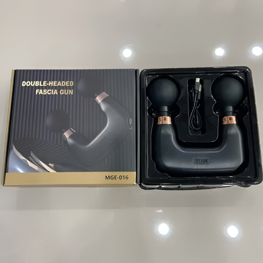 Double Headed Gun Massager MGE-016 – Deep Tissue Muscle Relief & Relaxation