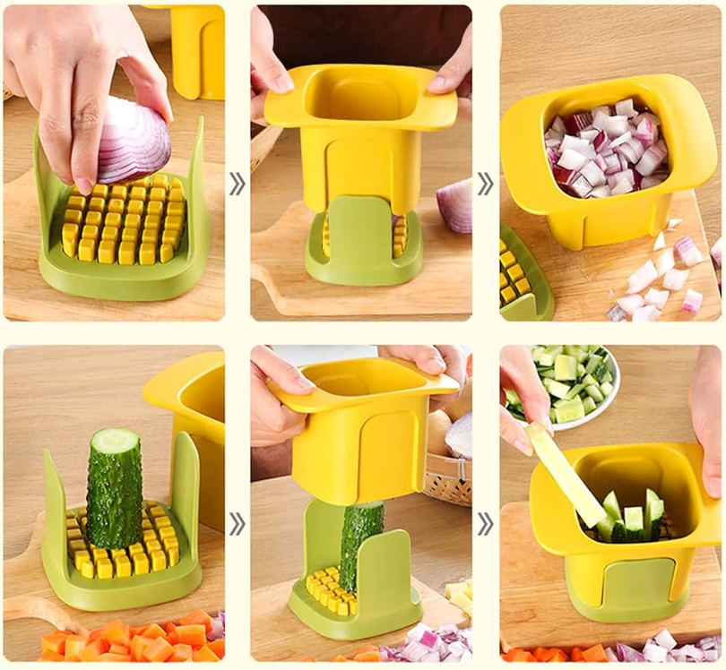 Multifunctional Vegetable Chopper & Dicer for Effortless Food Prep - Speed Slice Pro