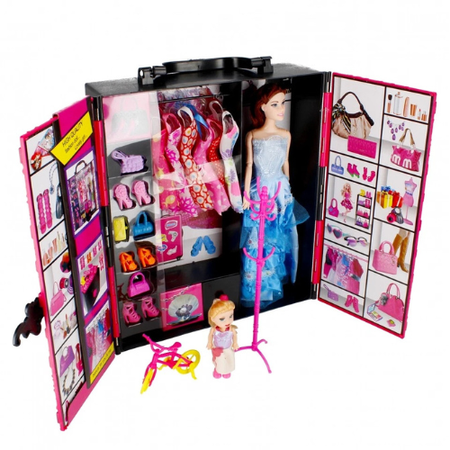 Beauty Fashion Star Doll Playset with Stylish Travel Case