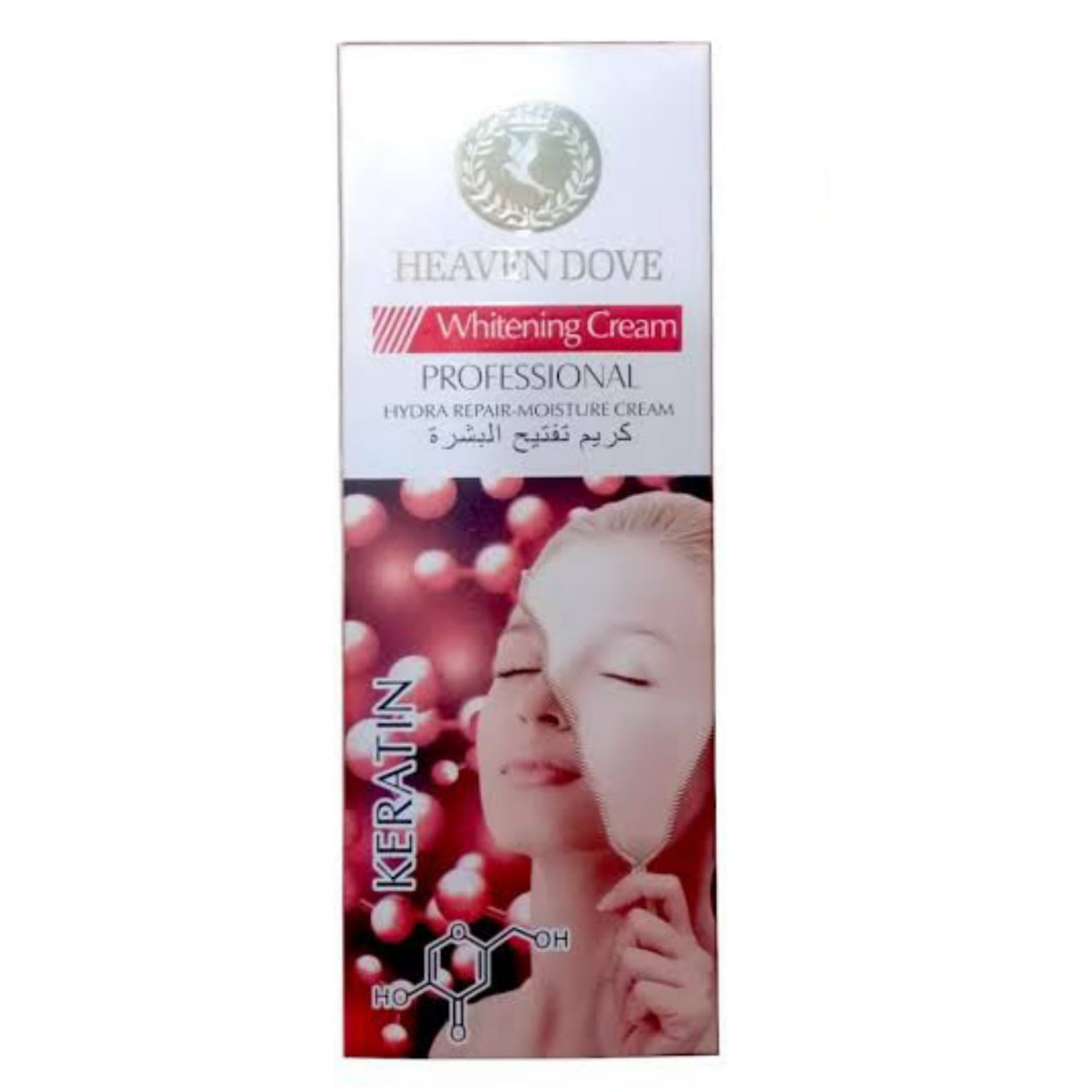 Heaven Dove Professional Whitening Cream – White Muscle & Pearl Essence– 100ml, & also Available in Keratin Formulation- 013