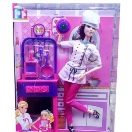 Deluxe Chef Doll Playset with Kitchen Accessories