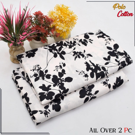 Beautiful Floral 2-Piece Set – Soft Micro Polo Cotton for Summer 2025. OK
