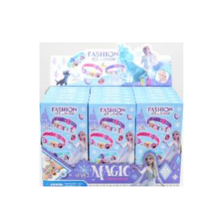 "Frozen 2" Fashion Ice Show DIY Bracelet Play Set - Assorted Disney Princess Jewelry Kits like Elsa and Anna