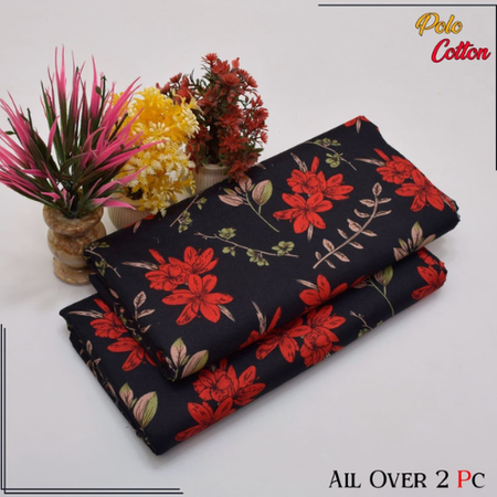 Digital Delight – Micro Cotton 2 Pc Floral Suit for Elegant Everyday Summer Looks.
