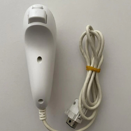 Nintendo Wii OEM Nunchuck Controller RVL-004 - Authentic Motion Gaming Accessory