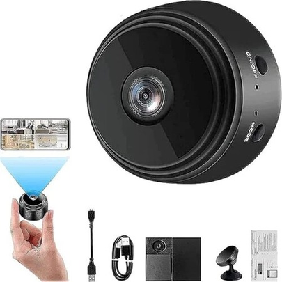 A9 Mini 1080P HD Wi-Fi IP Camera - Compact Wireless Security with Night Vision