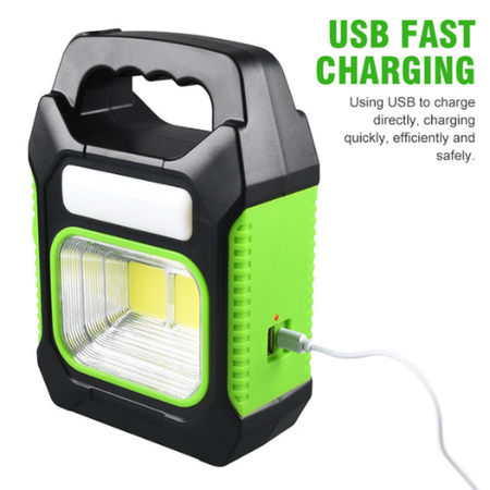Minilig Waterproof Rechargeable LED Lantern with Flashlight – Outdoor Emergency Work Light with USB Charging