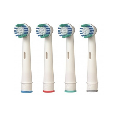 Replacement Toothbrush Heads - Compatible with Electric Toothbrushes, Soft Bristles, Pack of 4