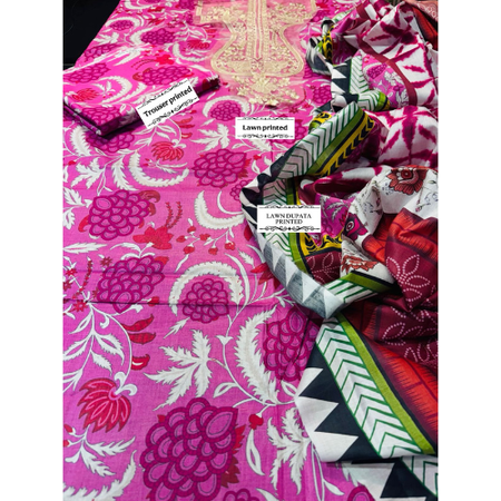 M.PRINT 3PC Lawn Eid Collection PE001 – Premium Digital Print Suit