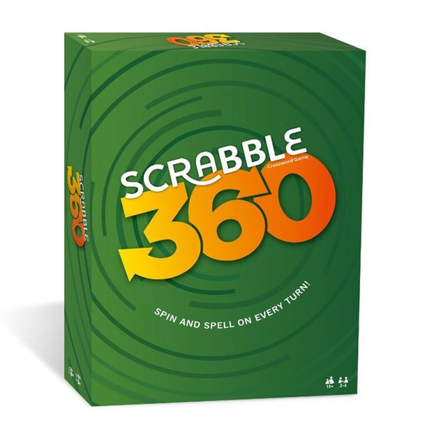 Scrabble 360: The Dynamic Word Building Game - Spin and Spell Every Turn!