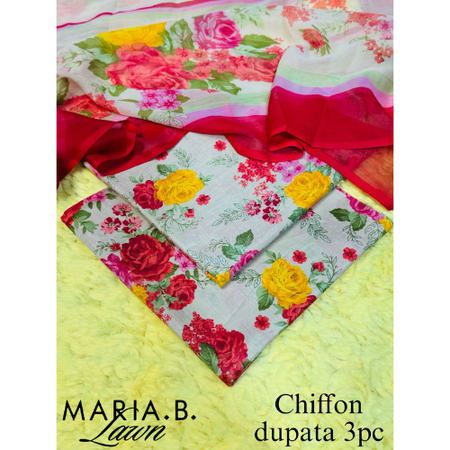 Festive-Ready Lawn Outfit by Maria.B with Elegant Printed Design – PE001