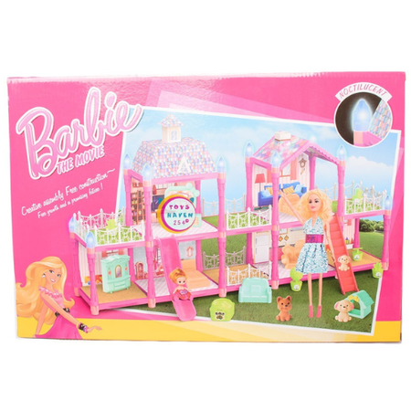 Barbie The Movie Large Scene Assembly Playset with Doll – 179 Pieces