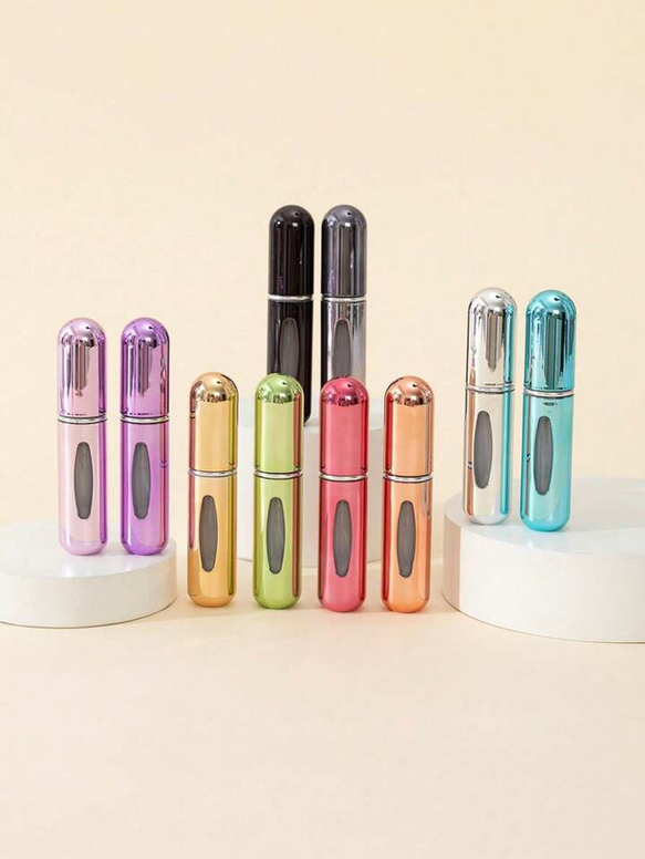 Refillable 5ml Mini Perfume Atomizer - Portable Travel Fragrance Spray Bottle (Assorted Colors)