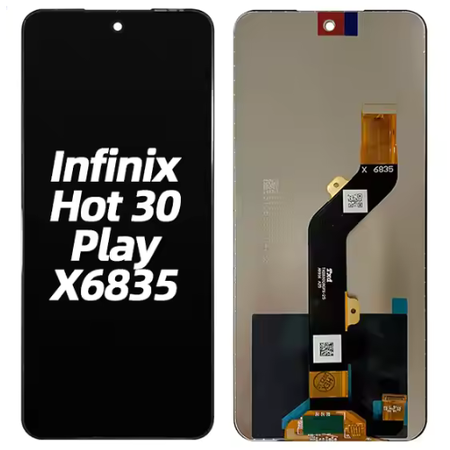 INFINIX HOT 30 Play (X6835) LCD Panel Black – High-Quality Display Replacement