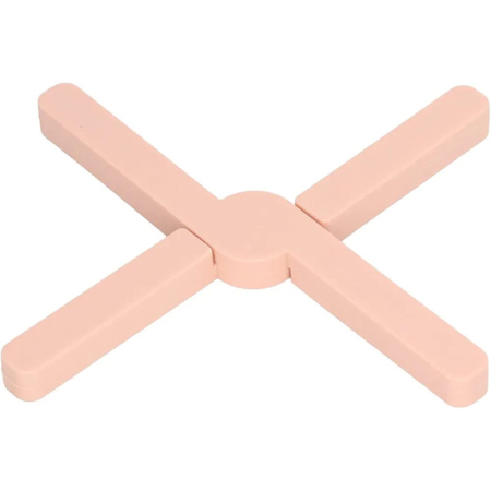 Silicone X Shape Foldable Hot Pot Holder – Non-Slip, Heat Resistant Silicone Mat for Kitchen & Table