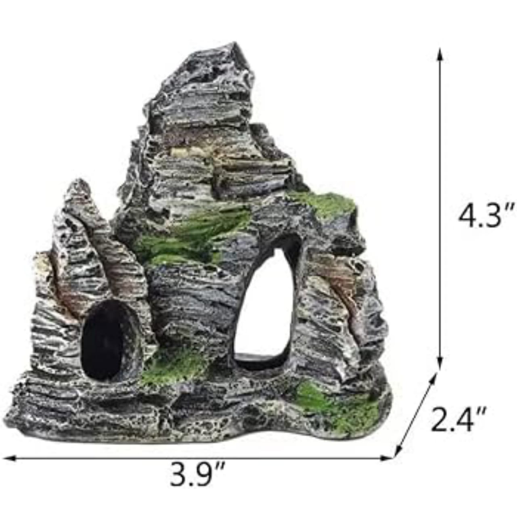 Natural Aquarium Mountain Ornament Rock Cave - beautiful and realistic touch aquarium 0102