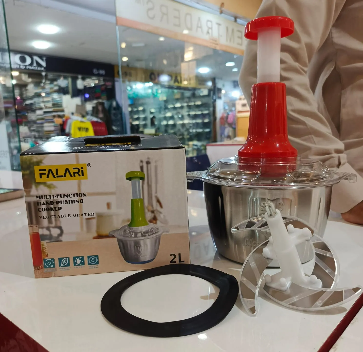 SwiftChop 1.5L: Hand Press Food Chopper