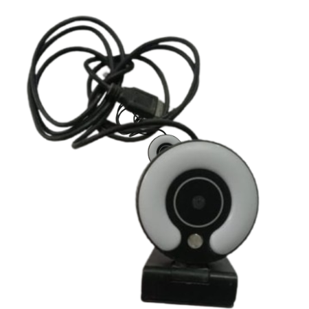 VITADE High-Quality USB Webcam with Built-in LED Ring Light – Perfect for Video Calls & Streaming
