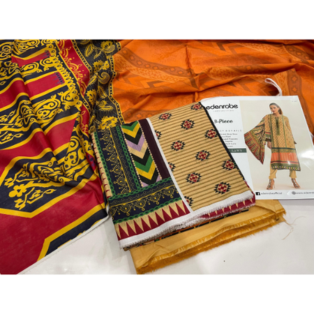 Edenrobe Bana Dora Lawn – Elegance in Every Thread