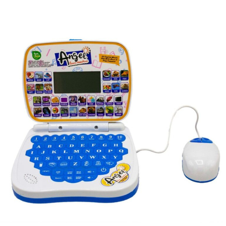 Kids Angel Learning Laptop Educational Toy with Alphabet, Numbers, Music & Games | Interactive Learning Computer for Toddlers & Preschoolers