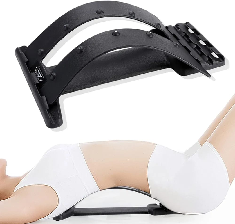 Magic Back Stretcher - Multi-Level Lumbar Support Device for Pain Relief