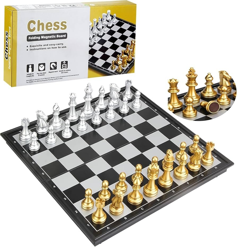 Magnetic Chess Set: Portable Strategy Game