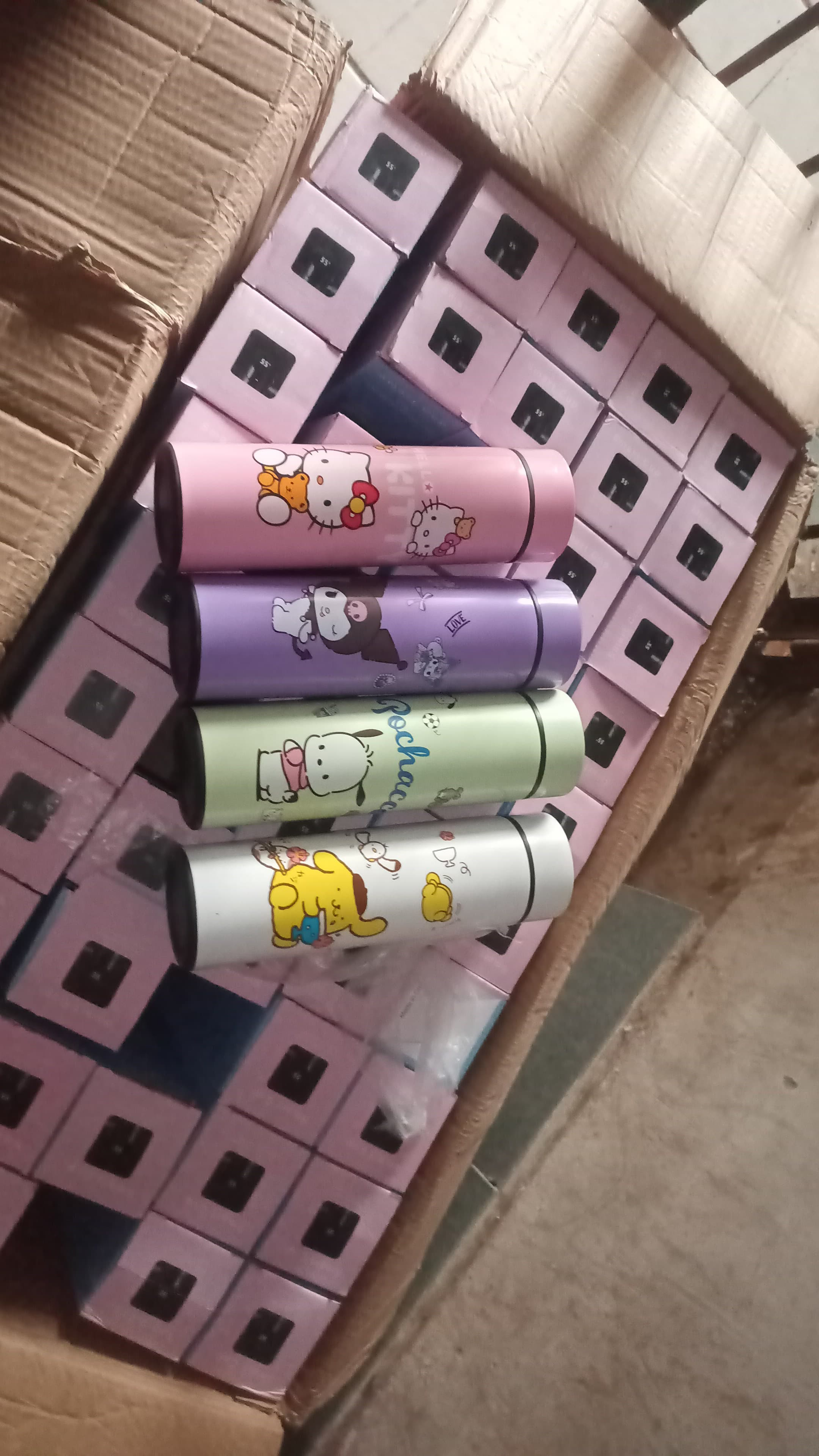 Adorable Cartoon Character Stainless Steel Insulated Water Bottles - Perfect for Kids & Adults