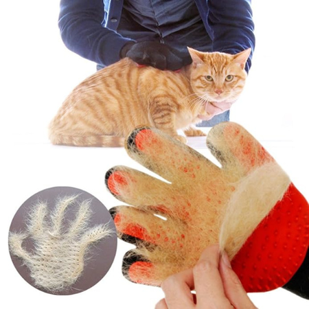 Premium Pet Grooming Glove – Gentle & Efficient Shedding Brush