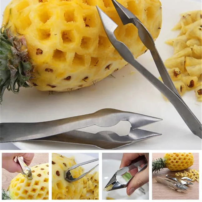 Easy Fruit and Vegetable Peeler Pineapple Eye Remover Stainless Steel Peeler