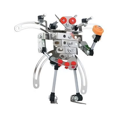 Assembly Alloy Toys DIY Metal Space Robot Construction Kit 144 PCS