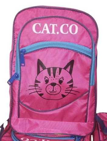Adorable CAT.CO Pink & Blue Cat Face Backpack bag- Fun School Bag for Girls & Young Children