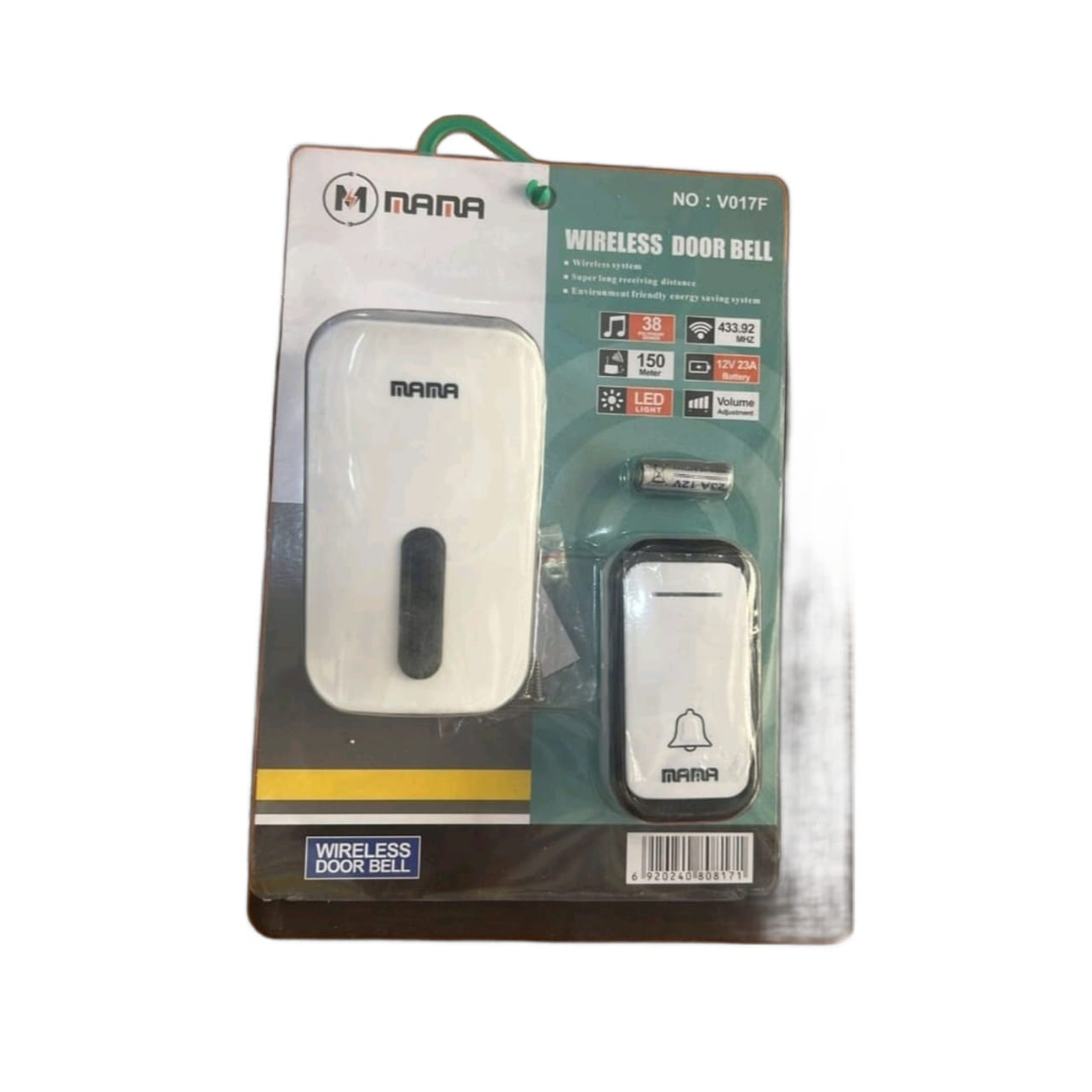 Mama Remote Bell - Advanced Wireless Doorbell Solution DC V019D