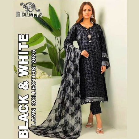 REGALIA Summer Launch – Soft Lawn Fabric 3PC Printed Suit with Vibrant Designs | Color Guarantee 2025