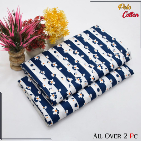 Latest Floral Digital Printed 2-Piece Suit for Women – Premium Micro Polo Cotton Shirt & Trouser – Lightweight & Trendy Summer Wear 2025.