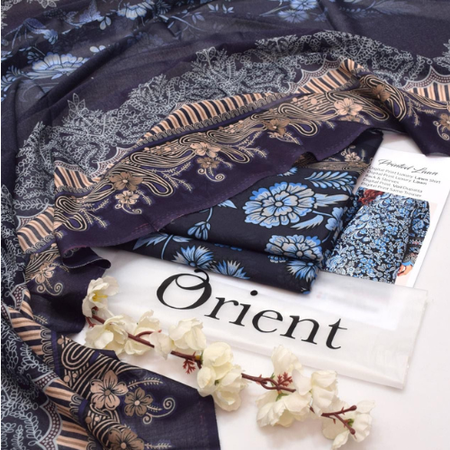 Orient Summer 2025 Volume 1 | Digital Printed Lawn 3PC Suit | Premium Airjet Fabric & Voile Dupatta