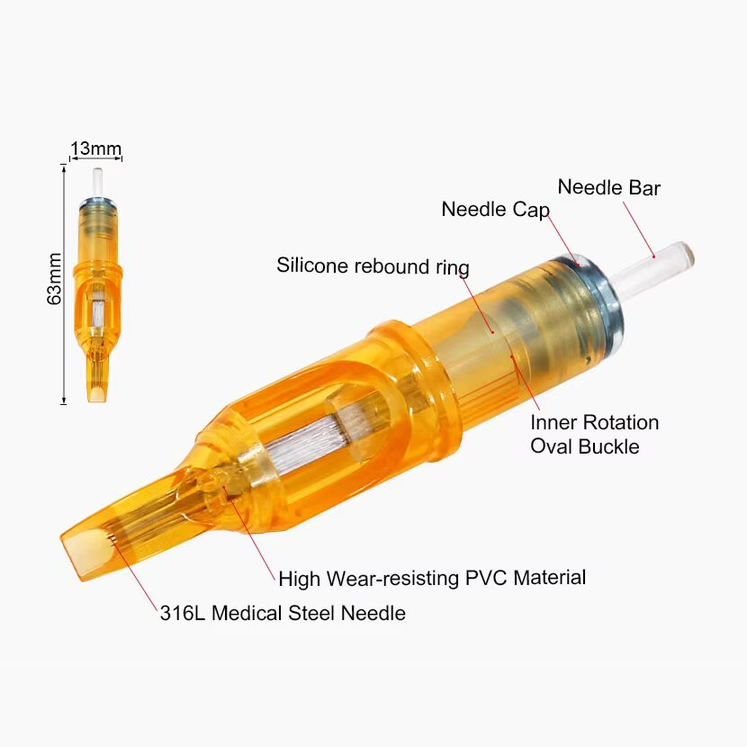Yellow Dragonfly Tattoo Cartridge Needles – Sterile & Precision-Engineered