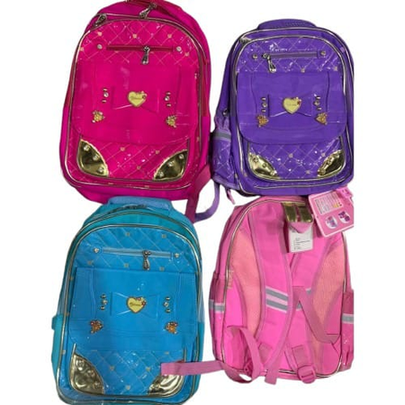 Sweet Girl Quilted Backpack bags - Pink, Purple & Blue