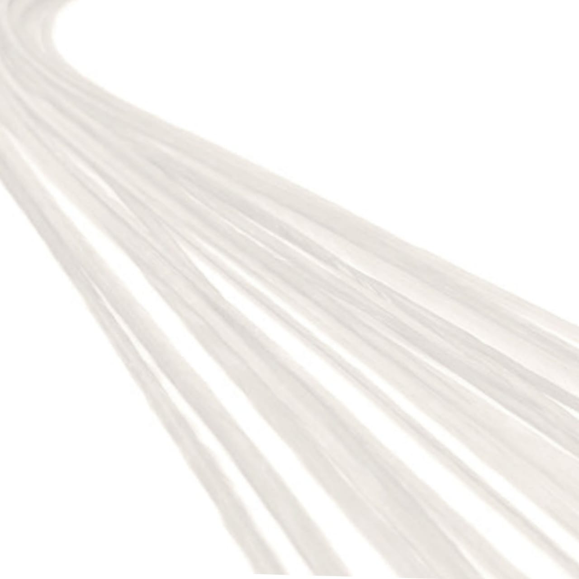 Sleek White Hair Extension – Premium Straight Synthetic Hair