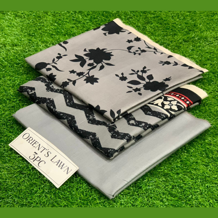 Orient Lawn Suit – Digital Front, Back, Sleeves & Printed Dupatta