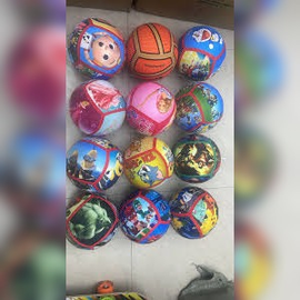 Colorful Kids Soft Play Balls with Character Prints - Durable Indoor/Outdoor Fun