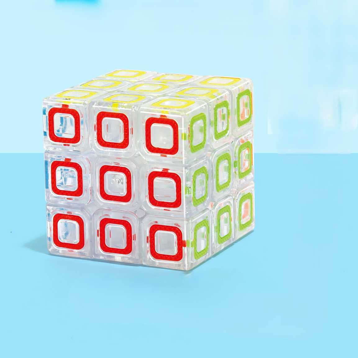 Jiehui Cube 3x3 Speed Puzzle - "Against Time Race" Logic Game (3+ Ages)