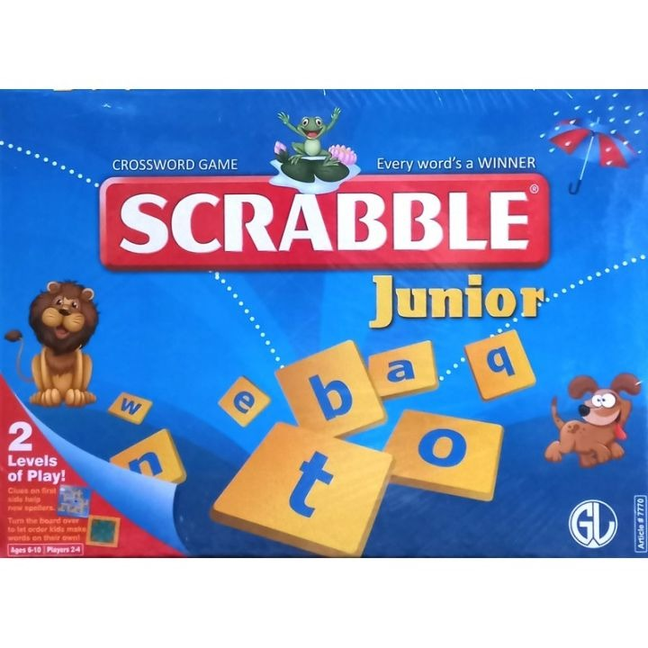 Scrabble Junior: The Educational 2-in-1 Word Building Game for Young Learners