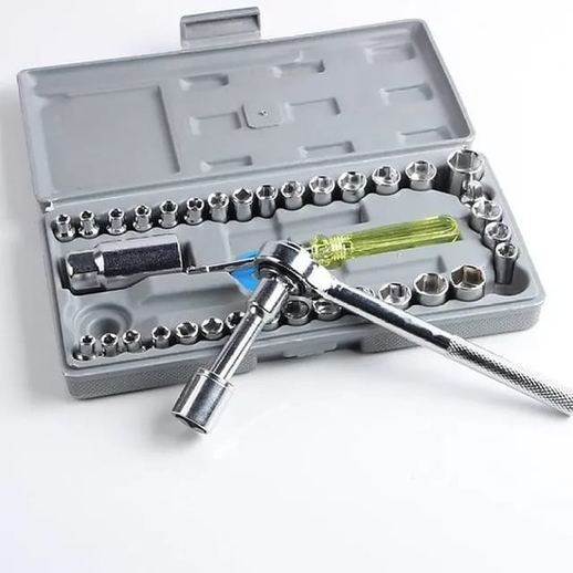 Aiwa Driver Set - 40 Piece Socket Wrench & Screwdriver