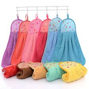 Super Absorbent Hanging Hand Towel - Soft Microfiber Kitchen & Bathroom Towel with Loop