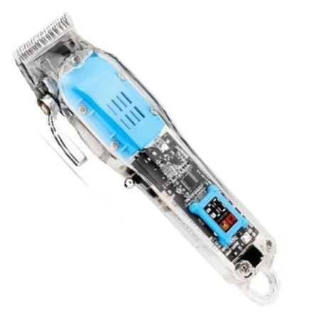 WAER WA-2306 Professional Hair Clipper – Rechargeable, Transparent Design, LED Display, High-Performance Trimmer