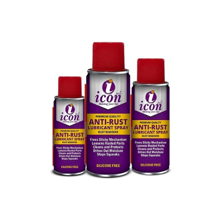 Icon Anti-Rust Lubricant Spray – Premium Rust Remover & Metal Protector (Silicone-Free)