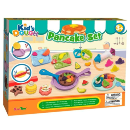 Kid’s Dough Pancake Set – Fun Play Dough Kitchen Toy for Kids