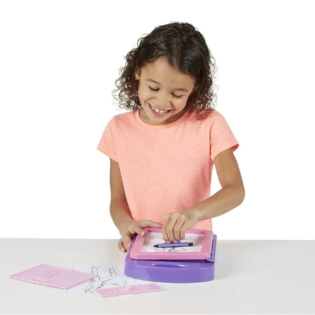 Fashion Design Activity Kit for Kids DIY Dress-Up Sketch & Style Craft Set with Stencils, Stickers & Markers Creative Art Toy for Girls